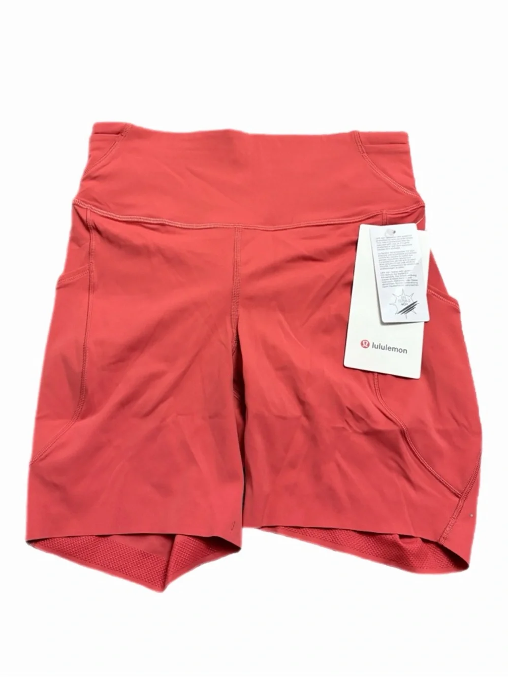 NWT Lululemon Fast and Free High-Rise Short 6" *Pockets (Desert Red) Size 6